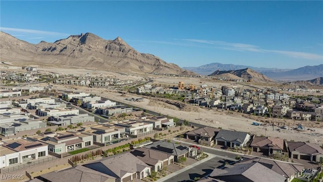 aerial view featuring a mountain view