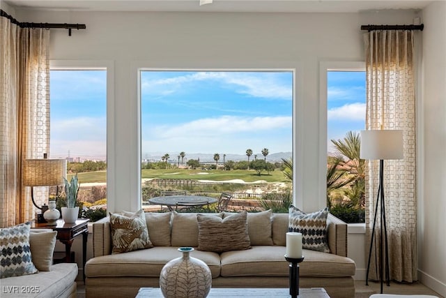 view of sunroom