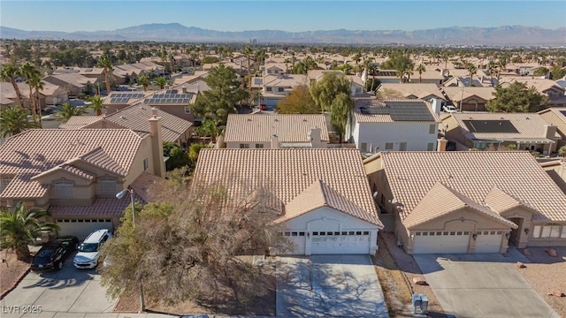 aerial view featuring a mountain view