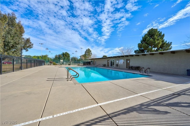 view of pool with a patio