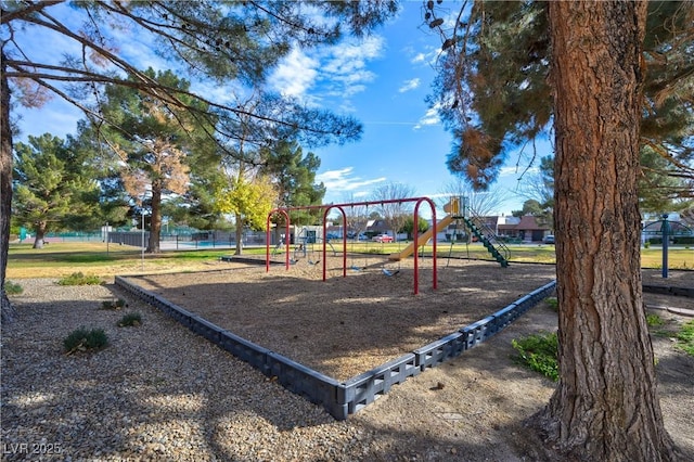 view of jungle gym