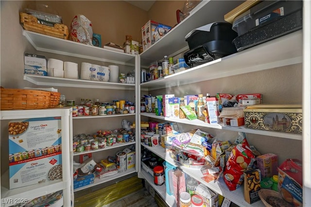 view of pantry