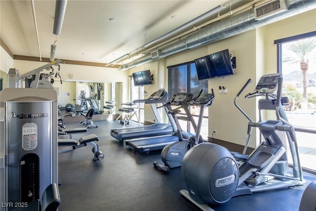 view of exercise room