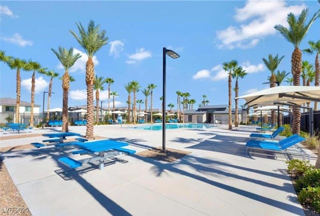 view of pool with a patio