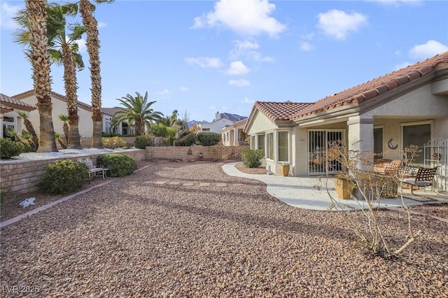 view of yard with a patio