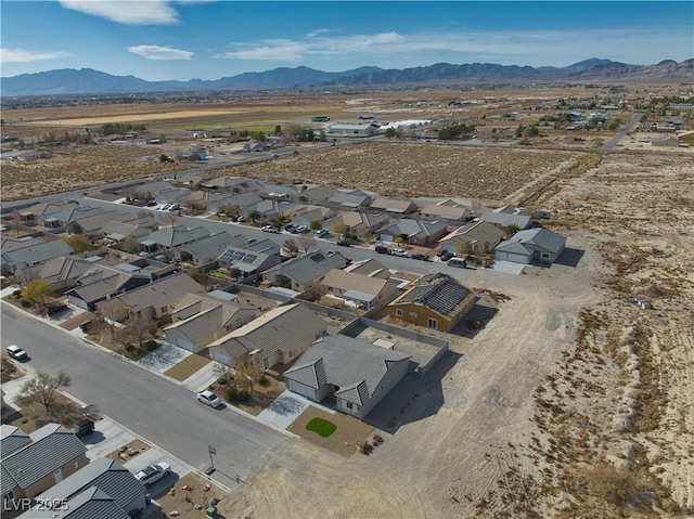 aerial view featuring a mountain view