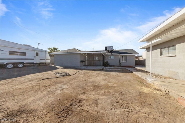 view of rear view of property