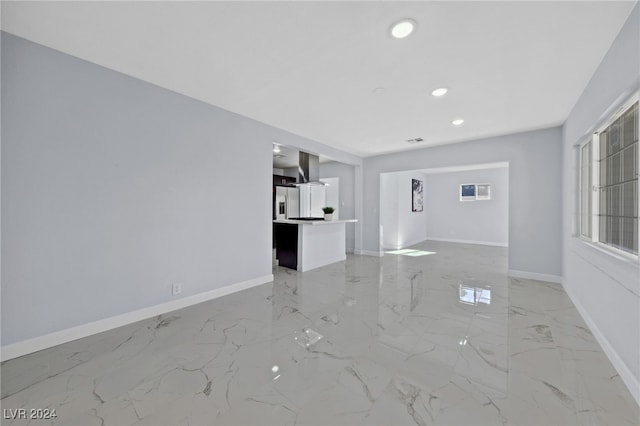 view of unfurnished living room