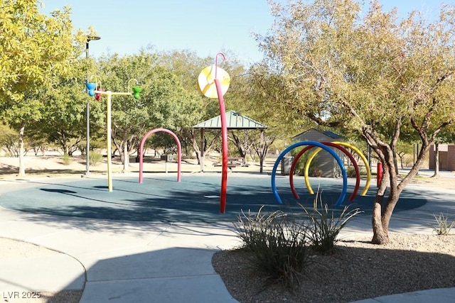 view of jungle gym