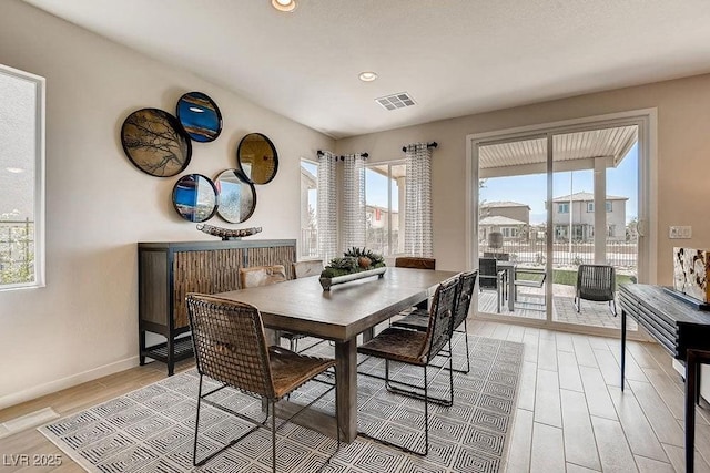 view of dining space