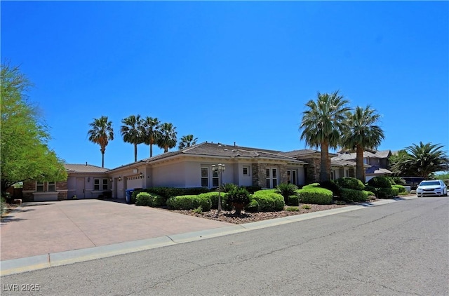 ranch-style home with a garage