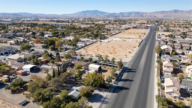 aerial view featuring a mountain view