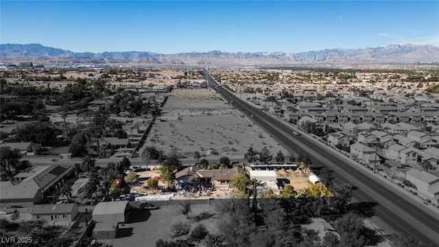 aerial view featuring a mountain view