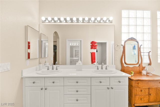 bathroom with vanity