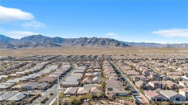 aerial view featuring a mountain view