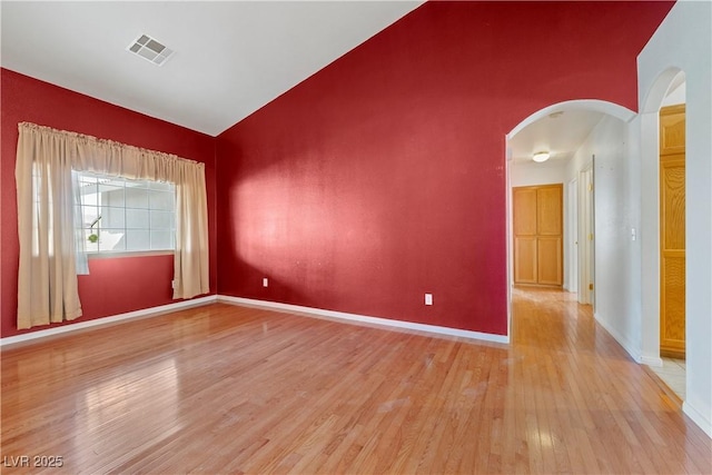 unfurnished room featuring wood-type flooring