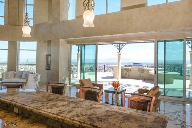 view of dining area