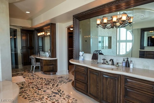 bathroom with vanity