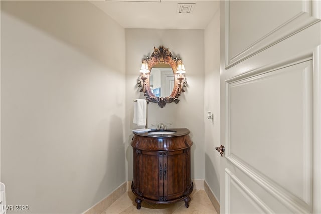 interior space featuring sink