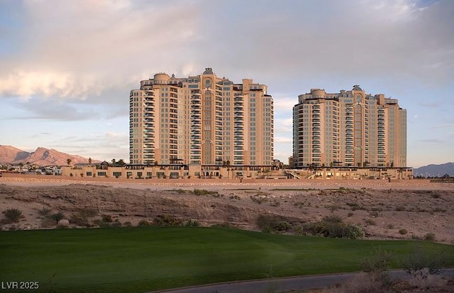 view of property with a mountain view