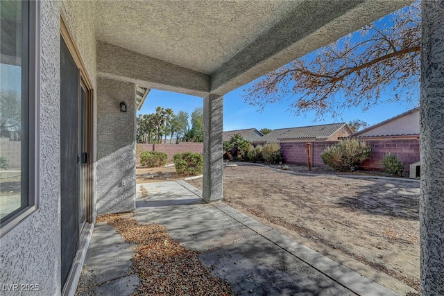 view of patio / terrace featuring a fenced backyard