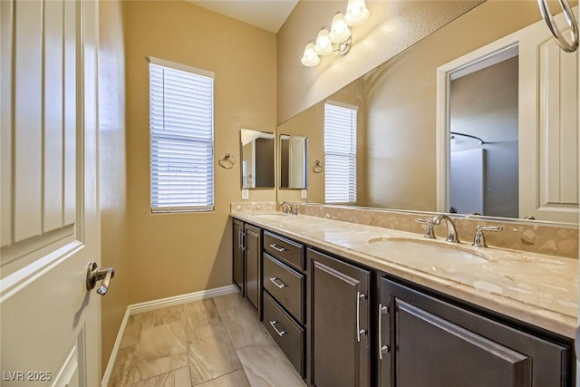 bathroom featuring vanity