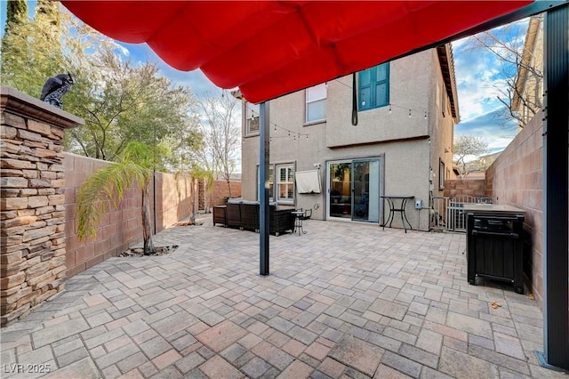 view of patio / terrace with an outdoor living space