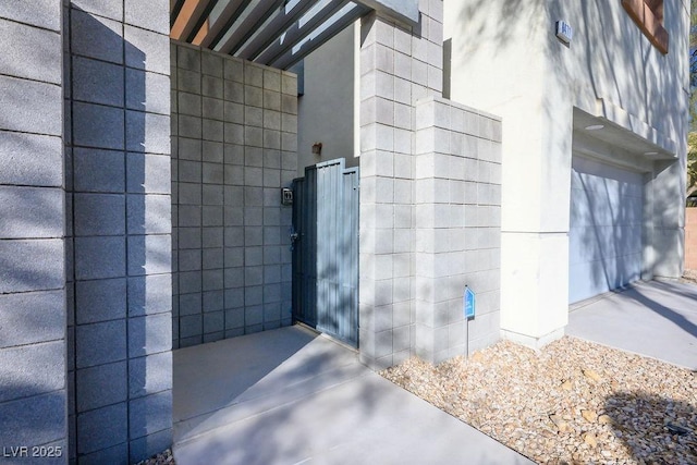 view of home's exterior featuring a garage