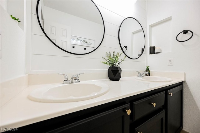 bathroom featuring vanity