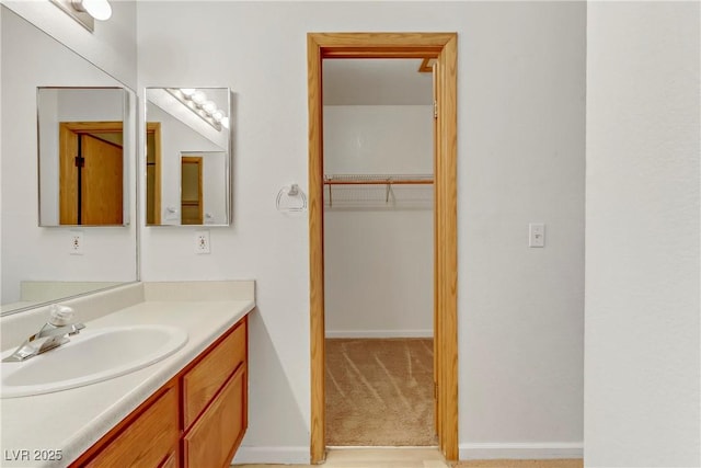 bathroom with vanity