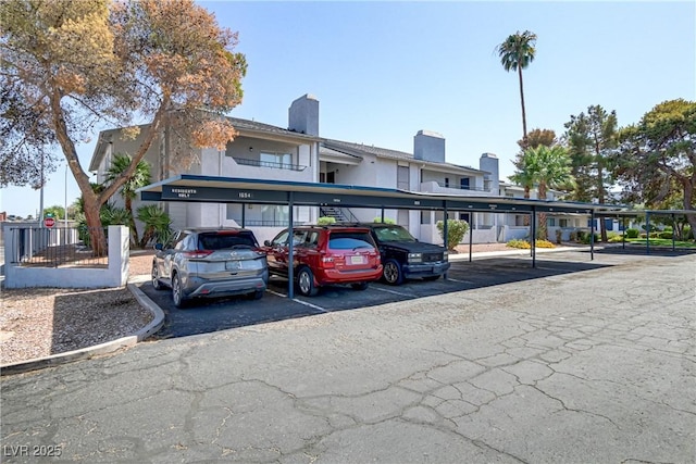 view of vehicle parking