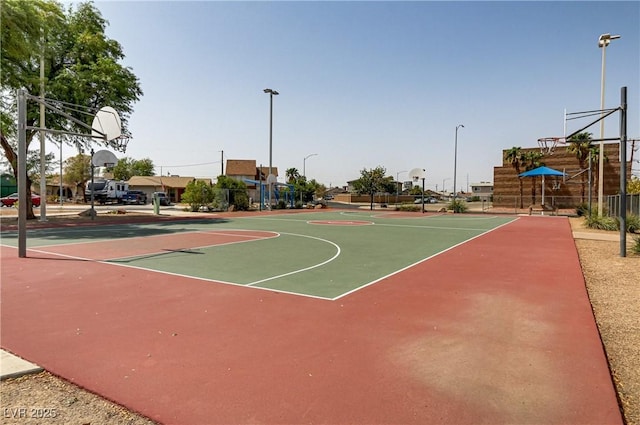 view of sport court