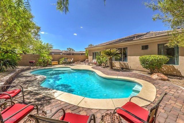 view of pool with a patio