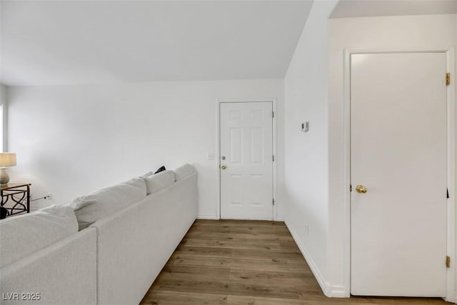 living room with light wood-type flooring