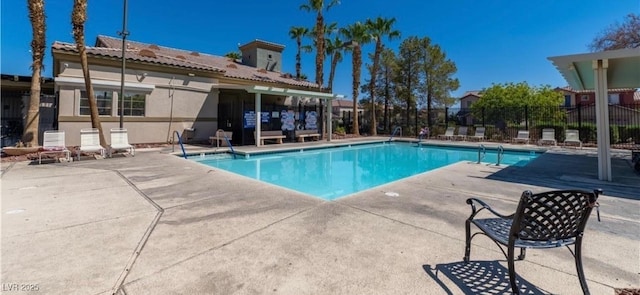 view of pool with a patio