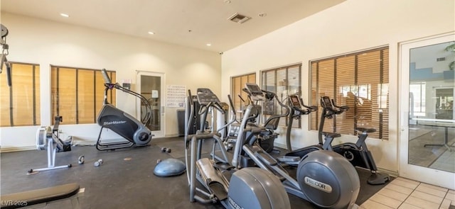 view of exercise room