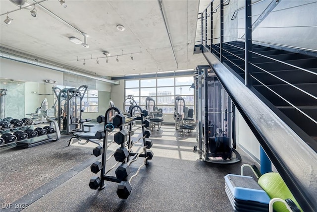 view of exercise room