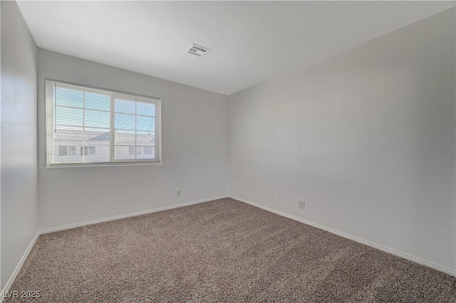 view of carpeted empty room