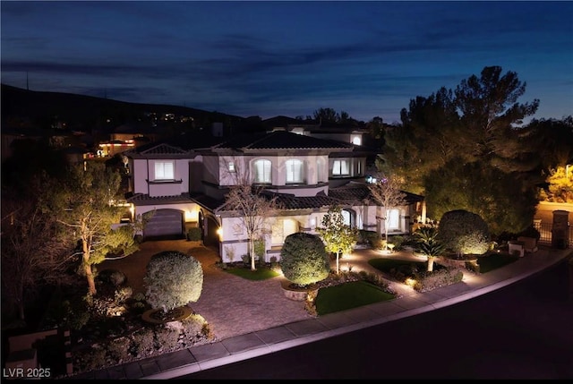 view of mediterranean / spanish house