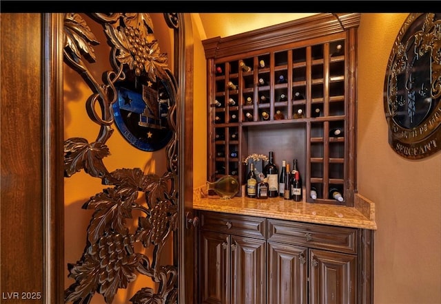 wine cellar with bar area