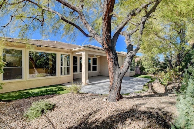 rear view of house featuring a patio area