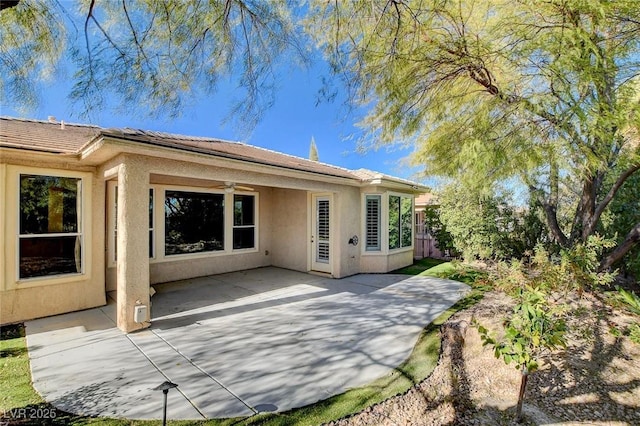 rear view of house with a patio area