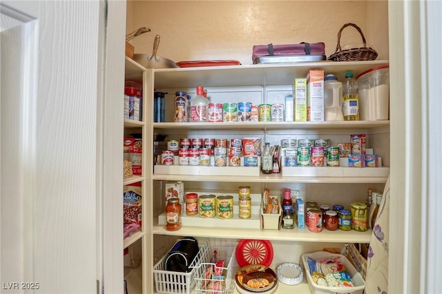 view of pantry