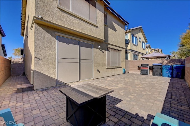 view of patio featuring grilling area