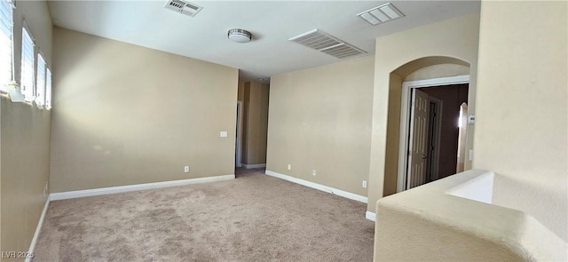 view of carpeted empty room