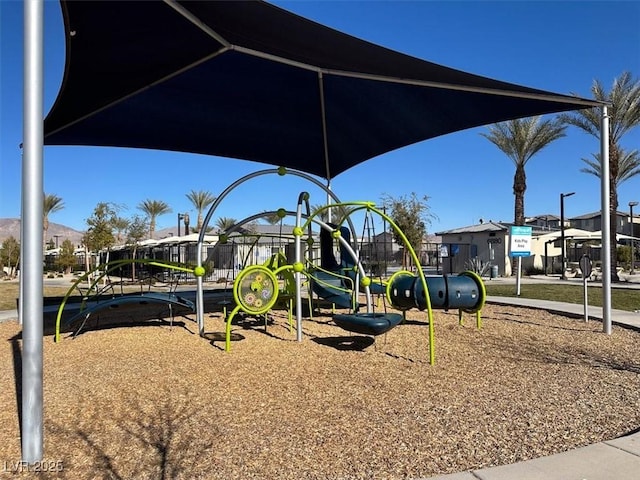 view of jungle gym