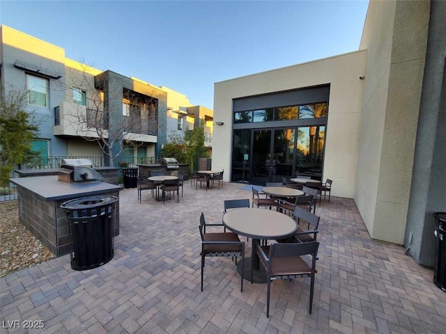 view of patio with grilling area