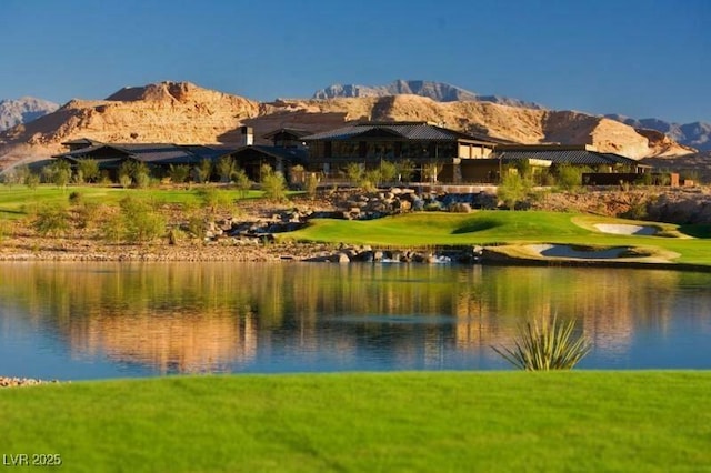 property view of water with a mountain view