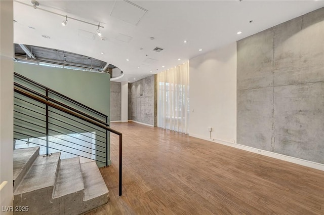 interior space featuring hardwood / wood-style flooring