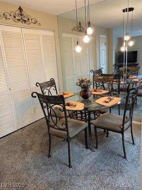 view of dining room